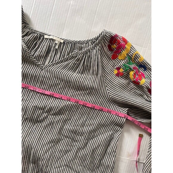 Anthropologie Floreat Embroidered Boho Soleil Blouse Small - Picture 11 of 11